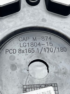 Black Rhino Matte Black Wheel Center Cap W/Screws CAP M-874 PCD