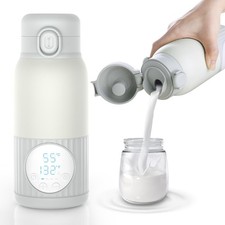 Portable Baby Bottle Warmer for Breast Milk, 100W Fast Heating  Precise Temp Co
