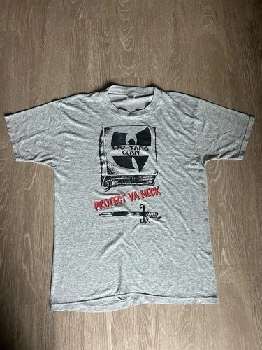Bootleg Wu-Tang Clan Protect Ya Neck T-Shirt Fruit Vintage vintage concert t-shirt, vintage, single stitch, B+ condition