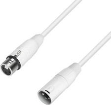 Adam Hall Cables 4 STAR MMF 1000 SNOW - Microphone cable XLR female to XLR ma...