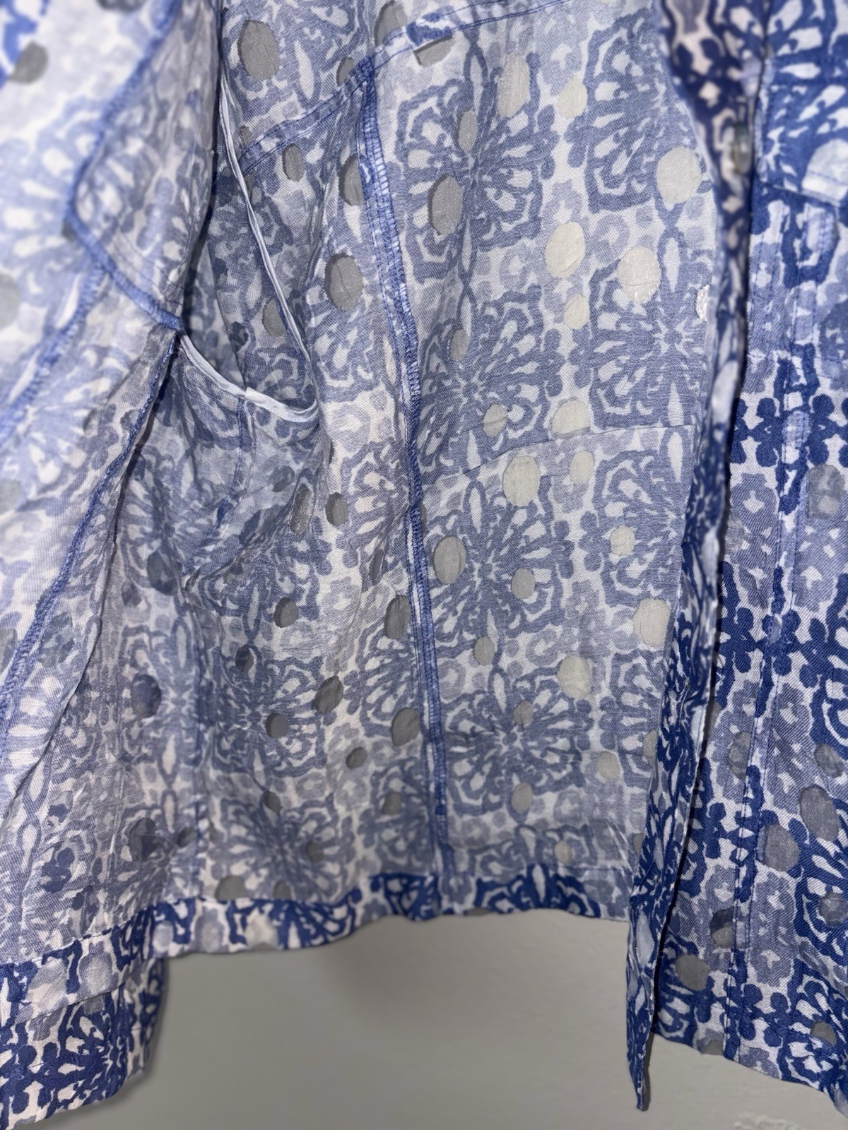 Womens Ruby Rd. Long Sleeve Button closure collar… - image 7