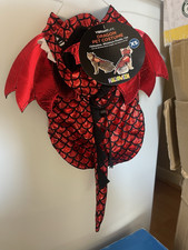 Vibrant Life Dragon Pet Costume Dog 5 pcs available Red Black Halloween