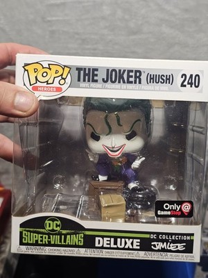 Funko Pop Deluxe The Joker Hush #240 GameStop Exclusive DC Super Villains