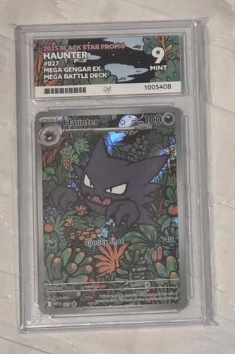 Haunter Black Star Promo MEP027 Mega Gengar Deck Ace 9 Grade Mint