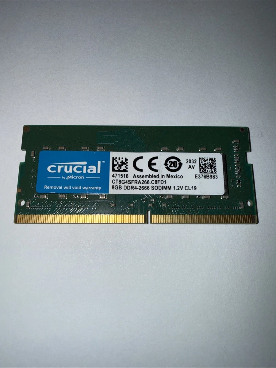 Crucial DDR4 SDRAM 8 GB Total Capacity Memory (RAM) for sale | eBay