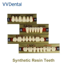 A1 A2 A3 Shade 28Pcs Dental Full Set Mouth 4-Layer Synthetic Resin Teeth Denture