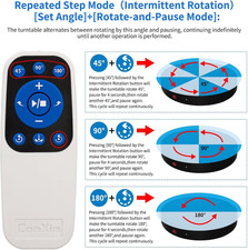 Remote Motorized Electric Turntable Rotating Display Stand Spinning Rotating ...