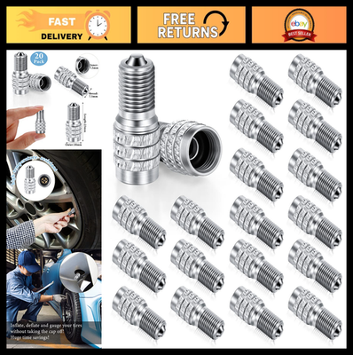 #ad 20 Pack Double Seal Valve Stem Caps for High Pressure Tires Car Truck RV Bu $22.09