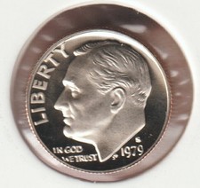 Rare US Roosevelt Dime 1979s Frosty Mirror Picked From Proof Set Collection Coin