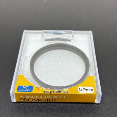 Promaster 52mm UV Filter MC Multi-Coated Made in Japan with Case