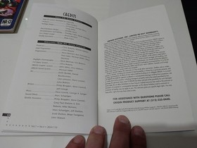 Wing Commander Sega CD  Genesis Instruction Manual Only No Game Or Case