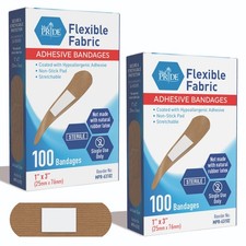 MED PRIDE Fabric Bandages Adhesive Flexible Sterile Non-Latex First Aid 100-2400