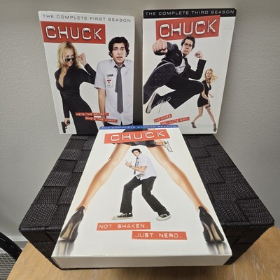 Chuck - The Complete First , Second , Third Seasons DvD Set -Very Good Condition