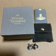 Vivienne Westwood Petit Orb Silver Earrings Used, No Post, 2x1.5cm Japan