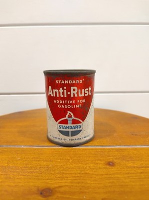 Vintage 4 Oz Standard Oil Can Advertising Anti-Rust Additive Unopened NOS