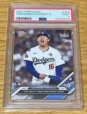 [OBO/MSG]  Psa9  Topps Now 2024 Dodgers Yoshinobu Yamamoto Rookie Card. rookie card picture