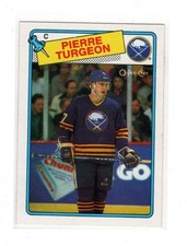 1988/89 O-Pee-Chee #194 Pierre Turgeon Rookie Card NM-MT. rookie card picture