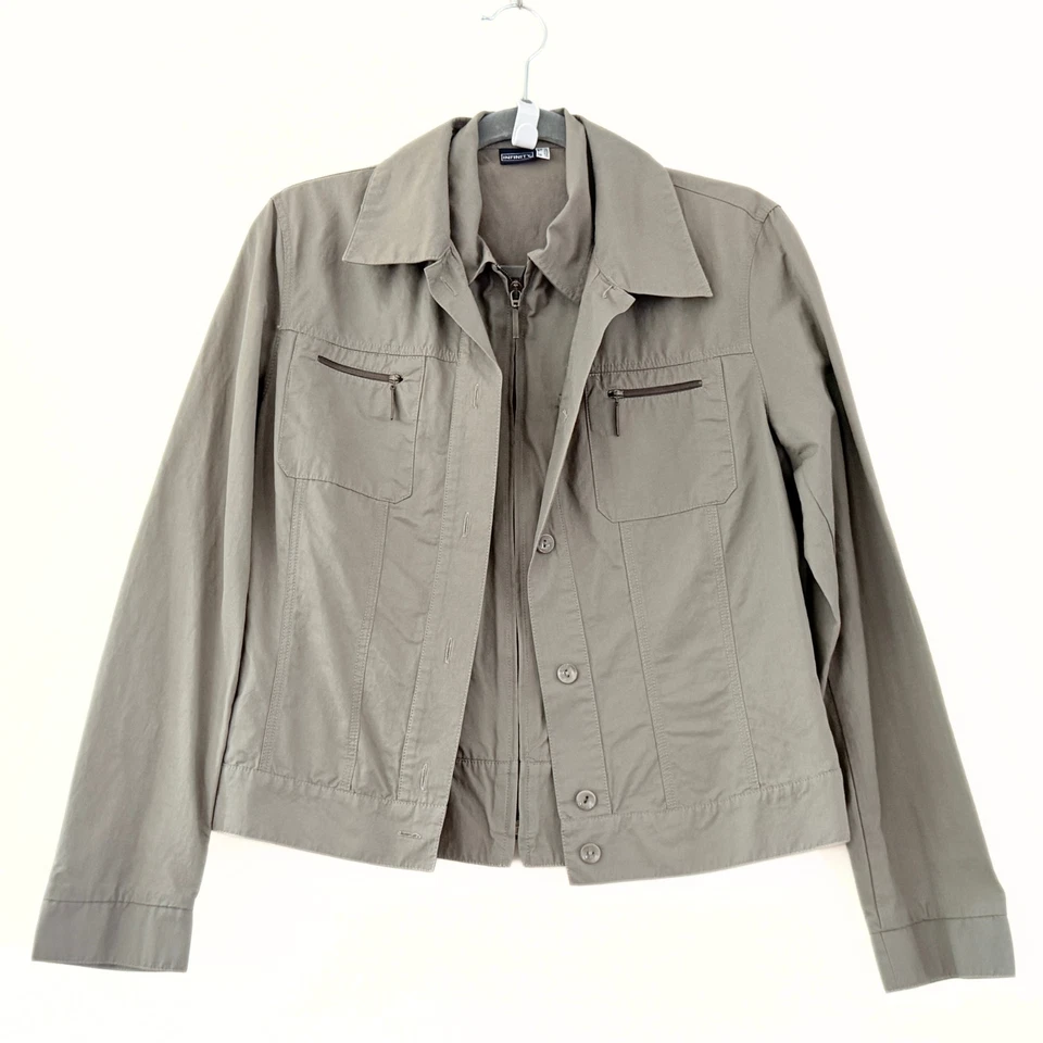 Infinity Gray algodón poliamida chaleco chaqueta pantalones cargo conjunto de 3 piezas Foto 3 de 4