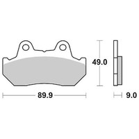 BeläGe Bremse SBS 127 HF Honda CB Sc Nighthawk (Pc05) 450 1983 1986