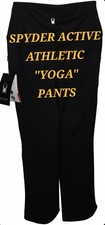 Spyder Active Women's M Black Bootcut Yoga Pants W/ Side Pockets