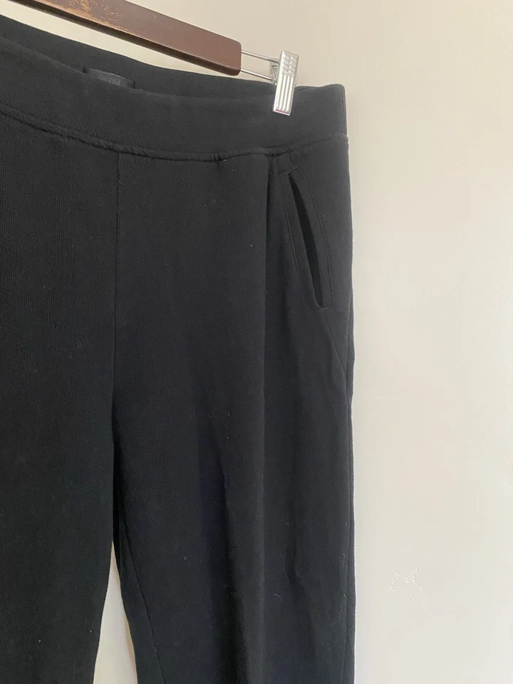 Pantalones de chándal ATM Anthony Thomas Melillo negros de felpa francesa-mujer talla grande nuevos sin etiquetas Foto 4 de 4