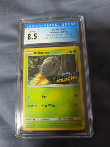 Bulbasaur Pokemon Card Graded CGC 8.5 SM198