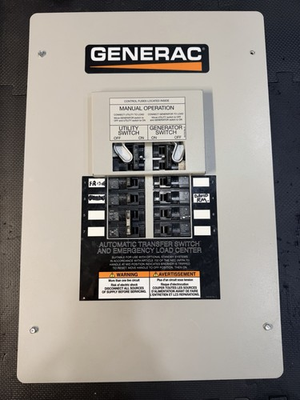 #ad Generac Automatic Transfer Switch 50 Amp 8 Circuit Emergency Load Center $275.00