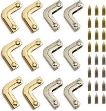 12PCS Metal Corner Protectors for Handbags Purse Edge Decorative Guards