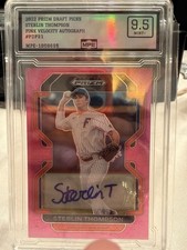 2022 Panini Prizm Draft Picks - Sterlin Thompson #PDP31 Neon Pink Velocity Prizm