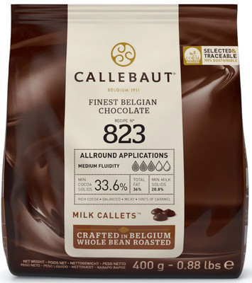 (31,43 EUR/kg) Barry Callebaut 823 Vollmilch Schokolade Kuvertüre halal 2,8 kg