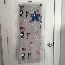 Peanuts Snoopy Woodstock Patriotic Throw Blan...