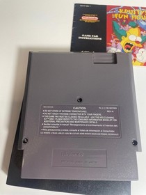 Krusty&rsquo;s Fun House Nintendo NES Authentic w Manual & Cover Ex