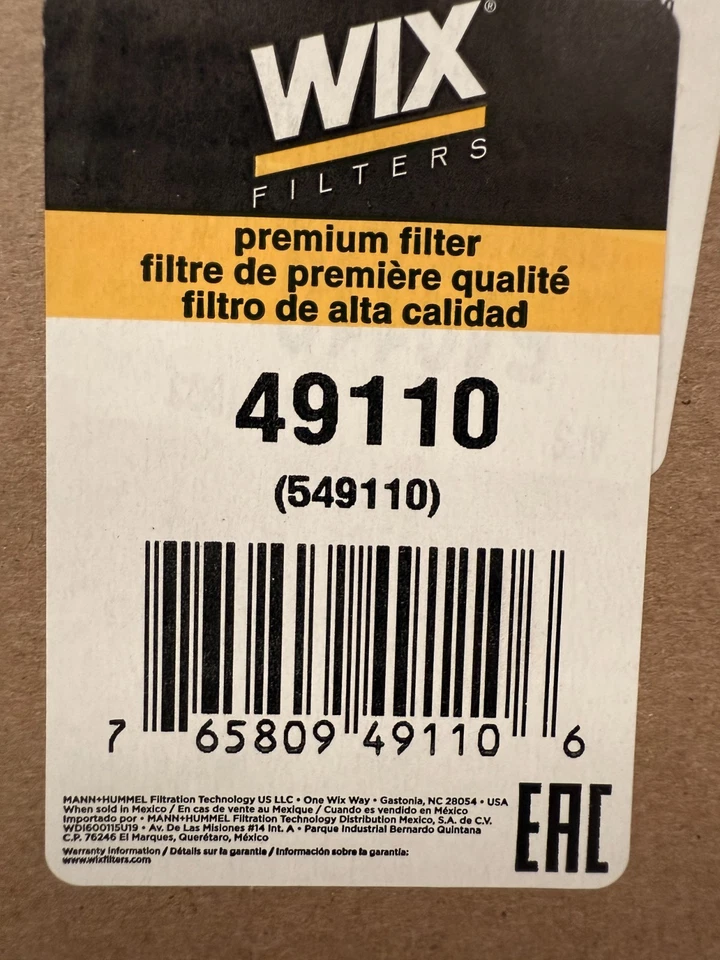 Filtro de aire de panel WIX Premium HD para autos seleccionados Hyundai Genesis cupé # 49110 Foto 2 de 4