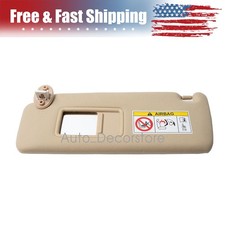 Front LEFT Driver Side Sun Visor W/Mirror For...