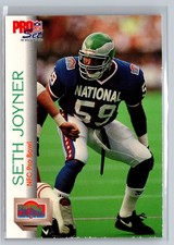 1992 Pro Set #411 Seth Joyner Philadelphia Eagles