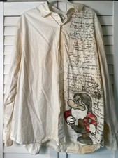 VTG Disney Store Men's Snow White and the Dwarves Grumpy Button Down Shirt  XL
