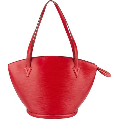 Louis Vuitton Red Epi Leather Saint Jacques GM Shoulder Bag Tasche