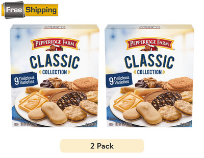 Pepperidge Farm Holiday Classic Cookie Collection, 9 Varieties (Pack of 2)