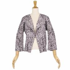 Pleats Please Issey Miyake Cardigan Total Pattern 3 4 Length Pleated Used MOLO-0