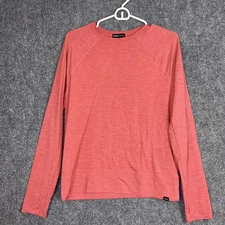 PrAna Shirt Womens M Red Casual Thumbholes Sweatshirt Lightweight Active