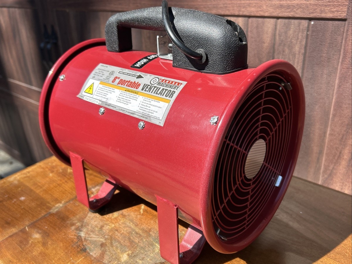 Central Machinery 8” Portable Ventilator FTE-20 Intertek 97762