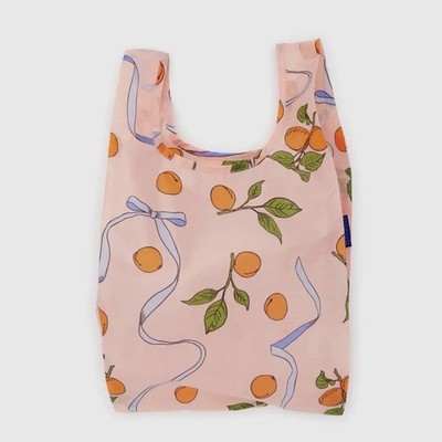 NEW! Baggu BABY BAG in “Apricots & Ribbons” Washable Recyc. Nylon
