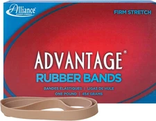 Alliance Rubber 27075 Advantage Bands 1 Pound 7 x 5/8 inches, Beige