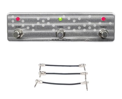 One Control FS-P3 FS-P3 3-Button Footswitch + Gator Patch Cable 3 Pack
