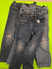 Lot Of 3 Boys Jeans Size 5. Cat  Jack Ripped Knees