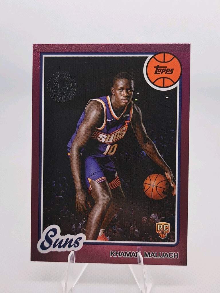 2025 Topps NBA Khaman Maluach 1980-81 Rookie RC Pink Border #57
