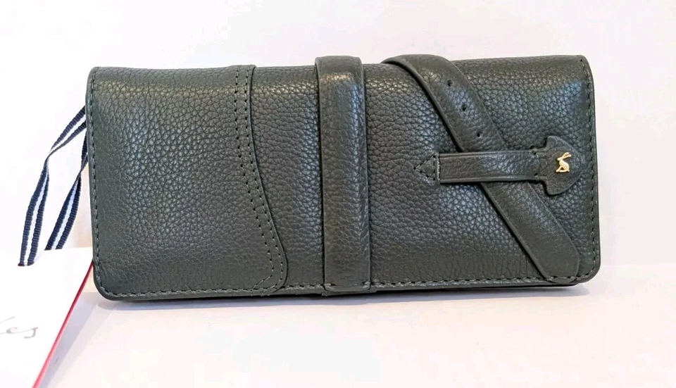 Joules Green Leather Copston Card Coin ID Window Wallet NWT - Image 2 of 4