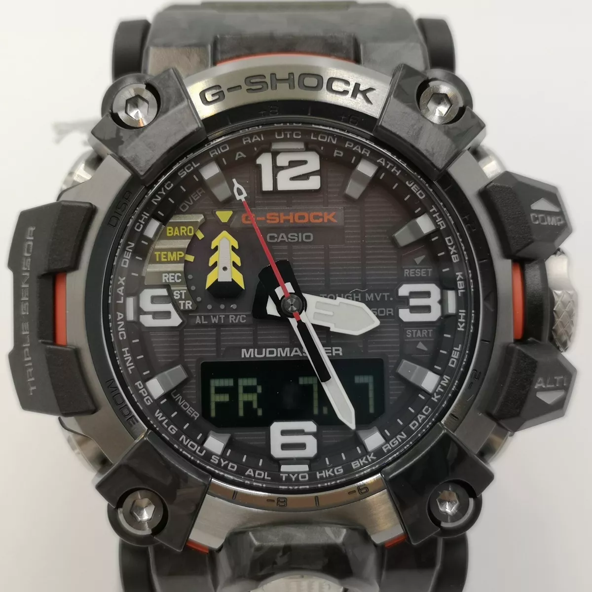 CASIO G-SHOCK GWG-2000-1A3JF Black Red CARBON MUDMASTER Men's