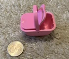 VTG Kelly doll picnic basket OPENS pink 2001 Kelly Club NEW accessory