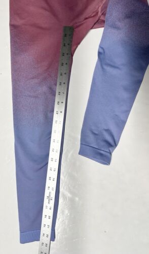 Legging Gymshark Donna Small Adapt Ombre Senza Cuciture Rosa Blu Allenamento In perfette condizioni - Foto 12 di 14